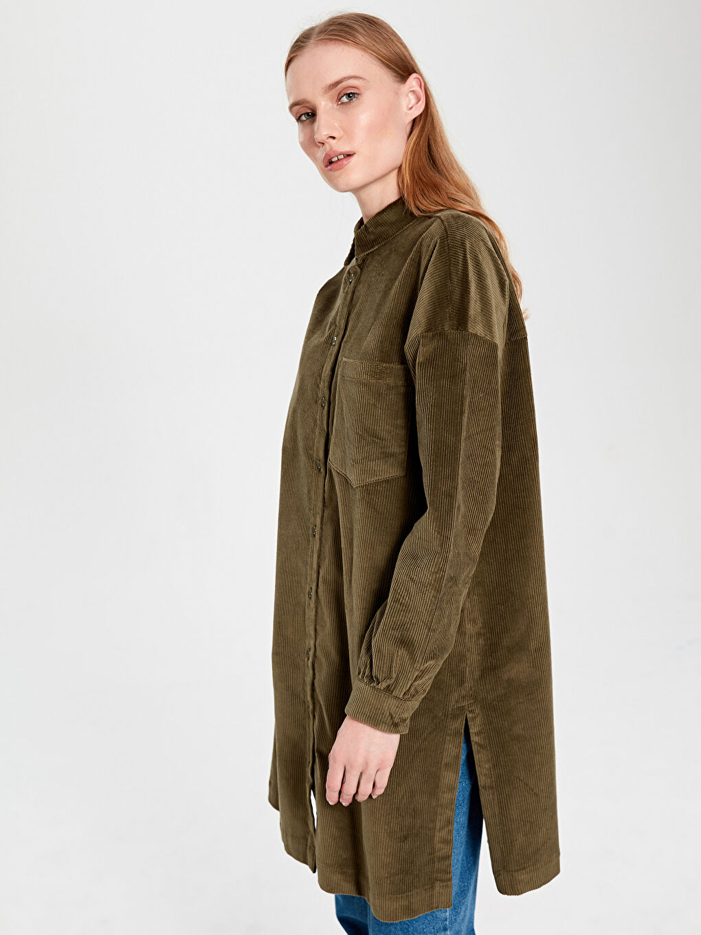 Oversize Velvet Women's Tunic-1