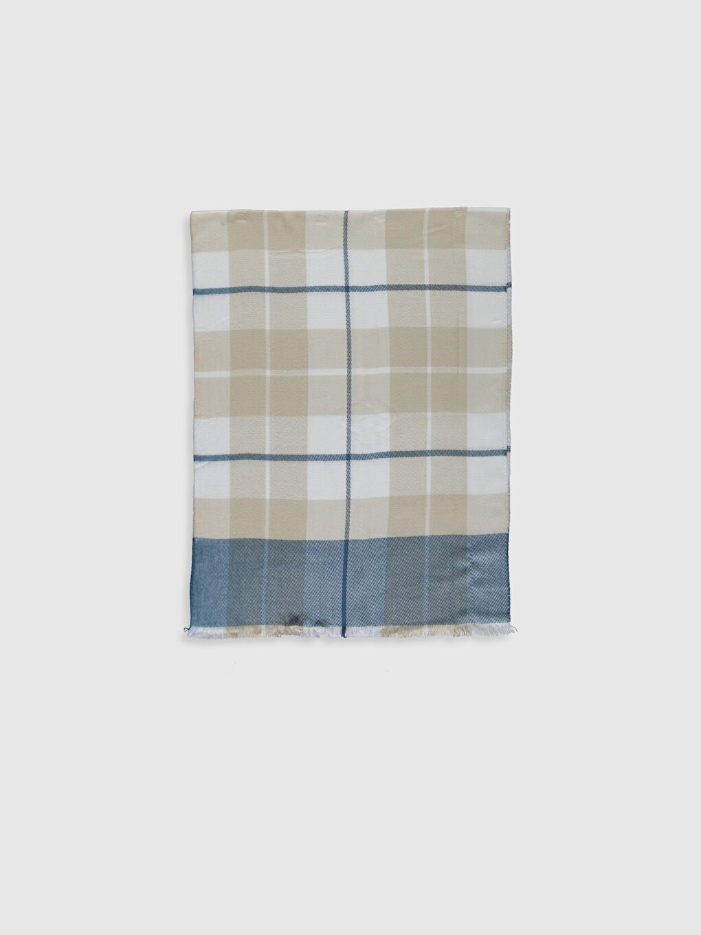 LCW ACCESSORIES Plaid Patterned Fringed Women's Scarf -9WS976Z8-LLX