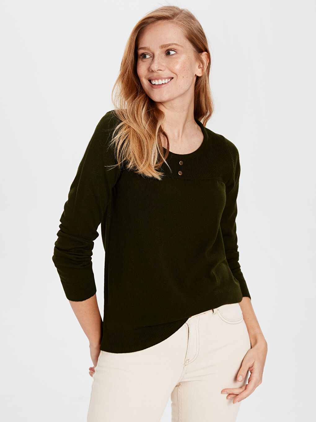 Жінка ХАКІ Светр-1