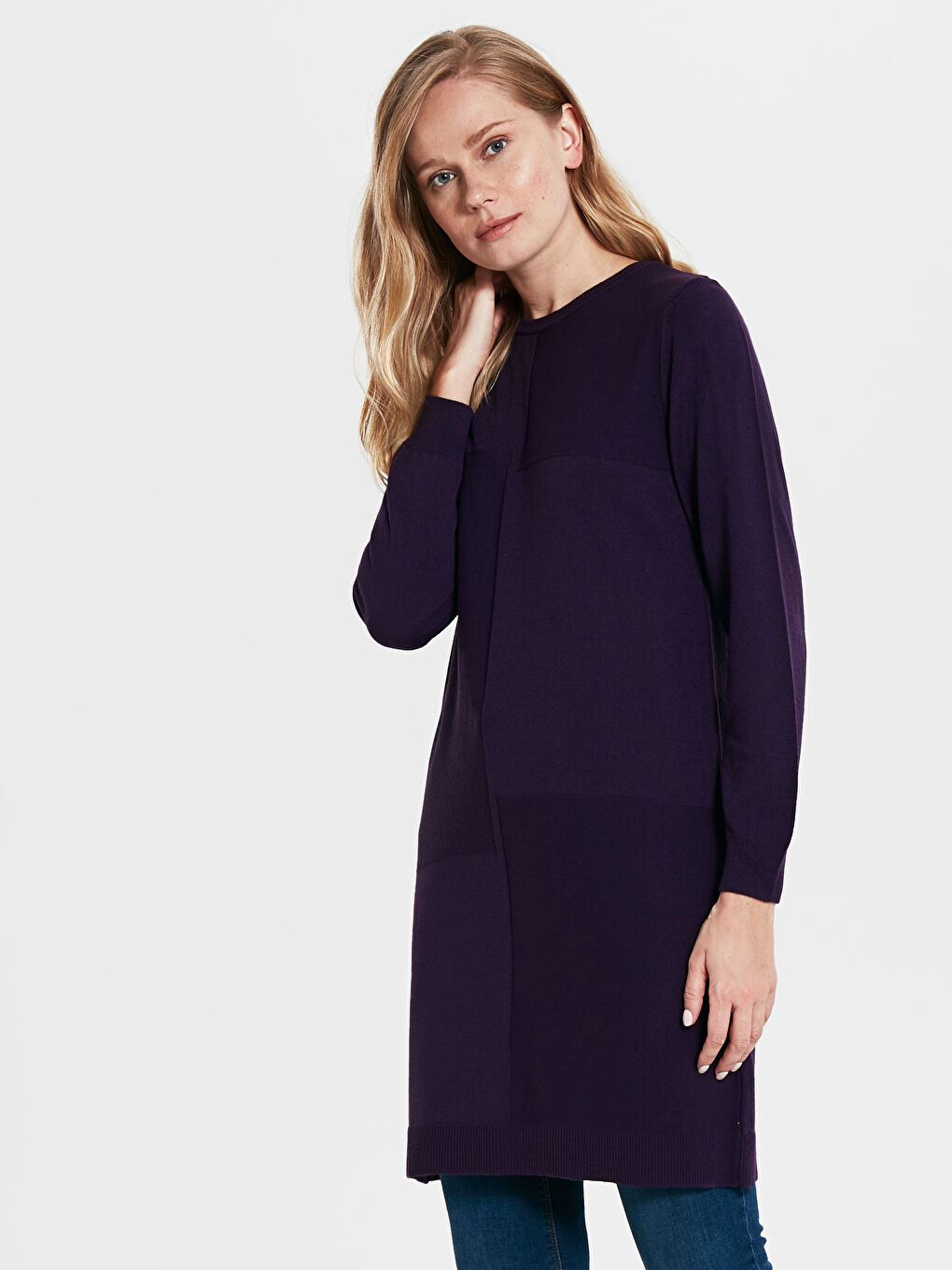 Koyu Mor Tunik-1