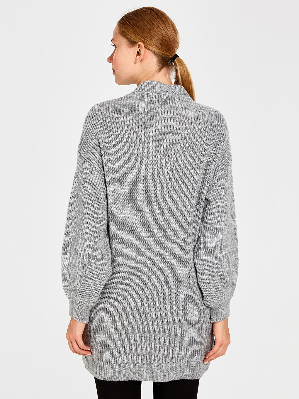 Түзу мойын ұзын жеңді туника әйелдерге арналған-2