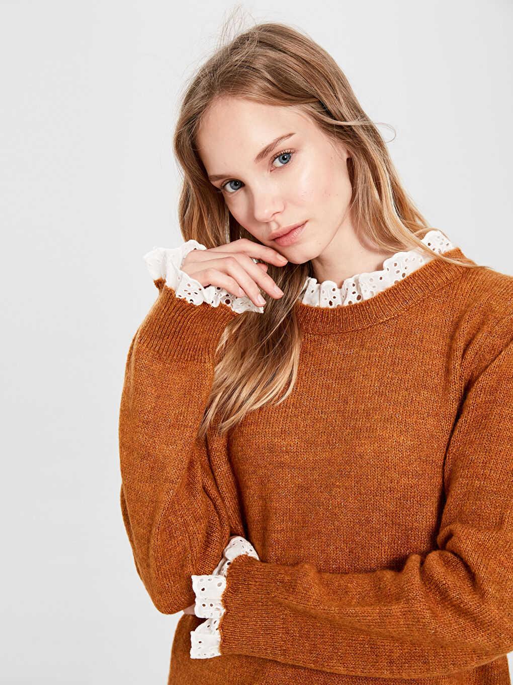 Женщины Оранжевый Туника-2