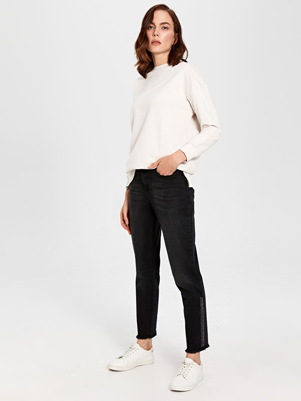 Yeni Siyah Jean Pantolon-1