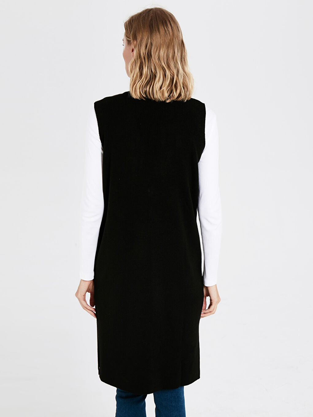 Žena CRNA Kratki kaput-3