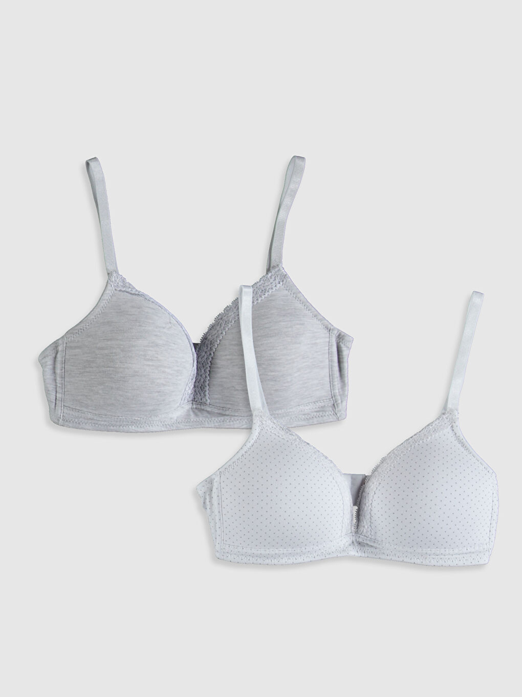Gri Balensiz Düz Sütyen 2'li Paket