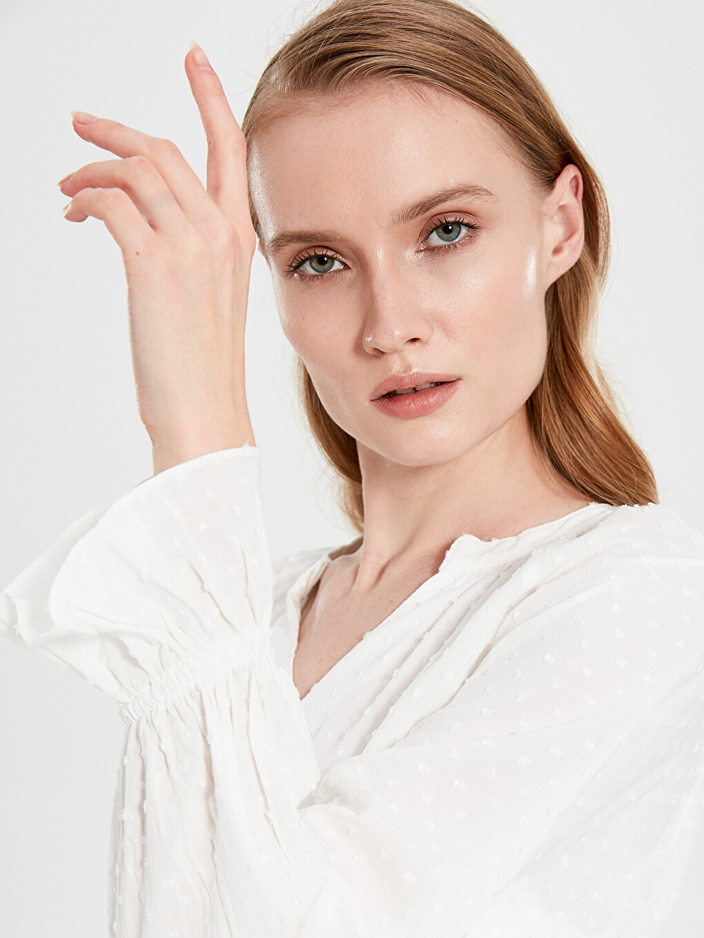 Woman White Blouse-3