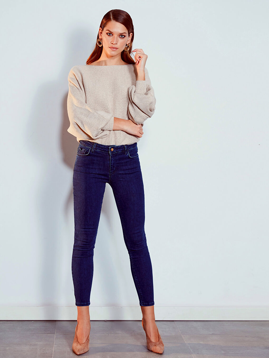 Әйелдер көк Джинсы шалбар-2