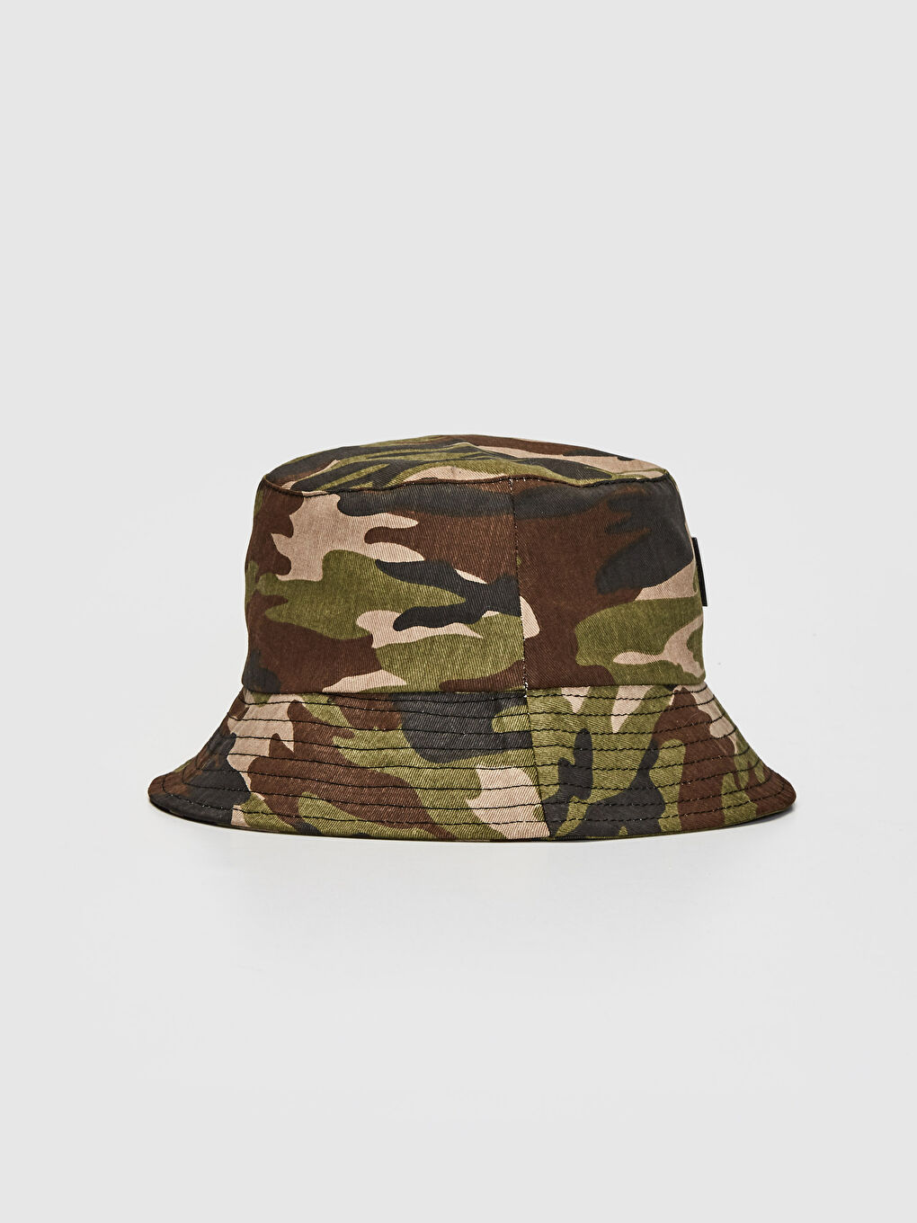 Haki Kamuflaj Baskılı Kadın Bucket Şapka-2