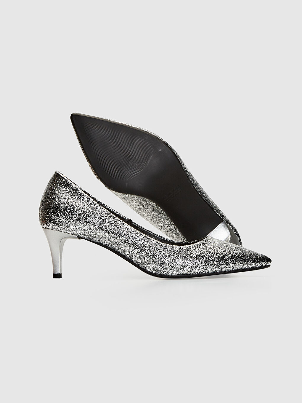 Gri Gümüş Stiletto-2