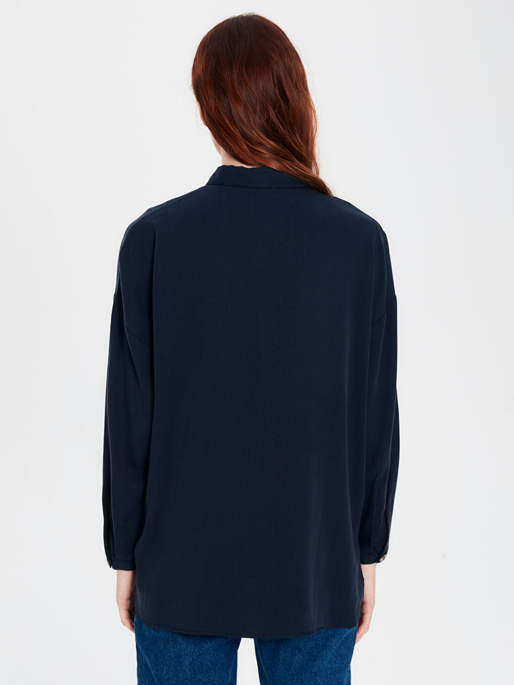 Pocket Detailed Long Sleeve Women's Shirt-3