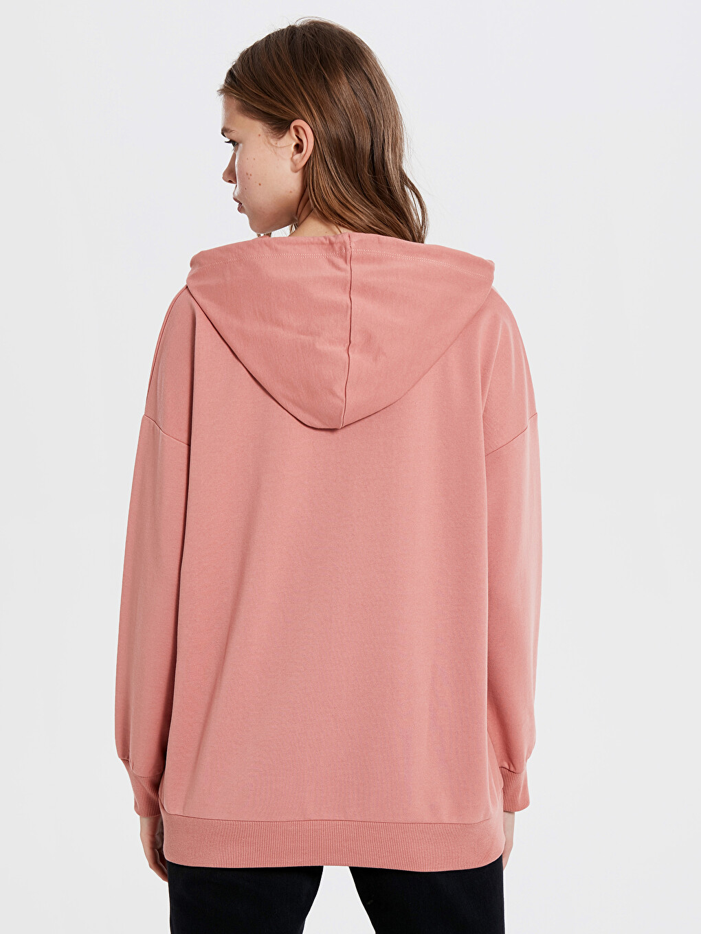 Kapüşonlu Kadın Sweatshirt-3
