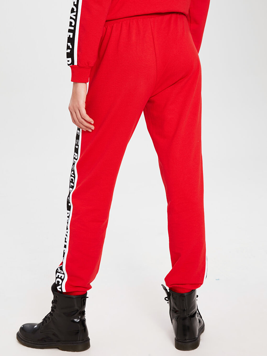 Pantalon de survêtement ROUGE Femme-2