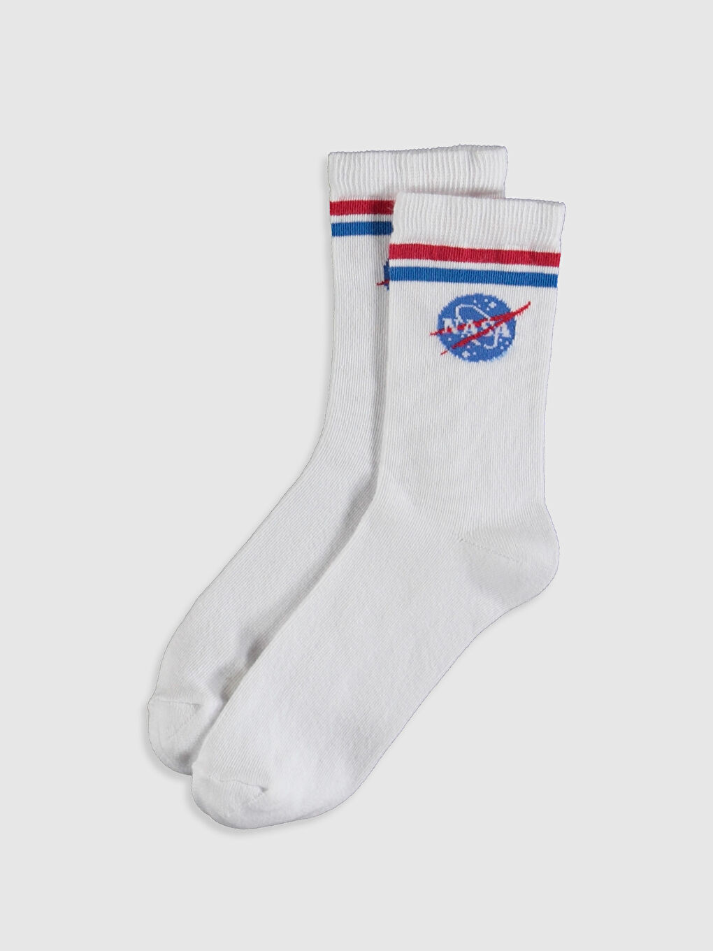 Beyaz Kadın Soket Çorap-1