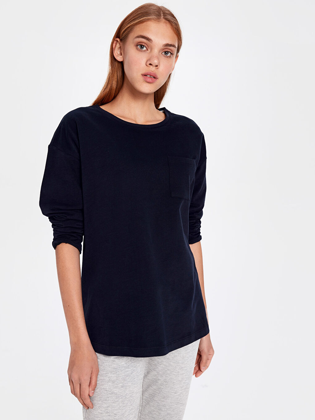 Yeni Siyah Pijama Üst