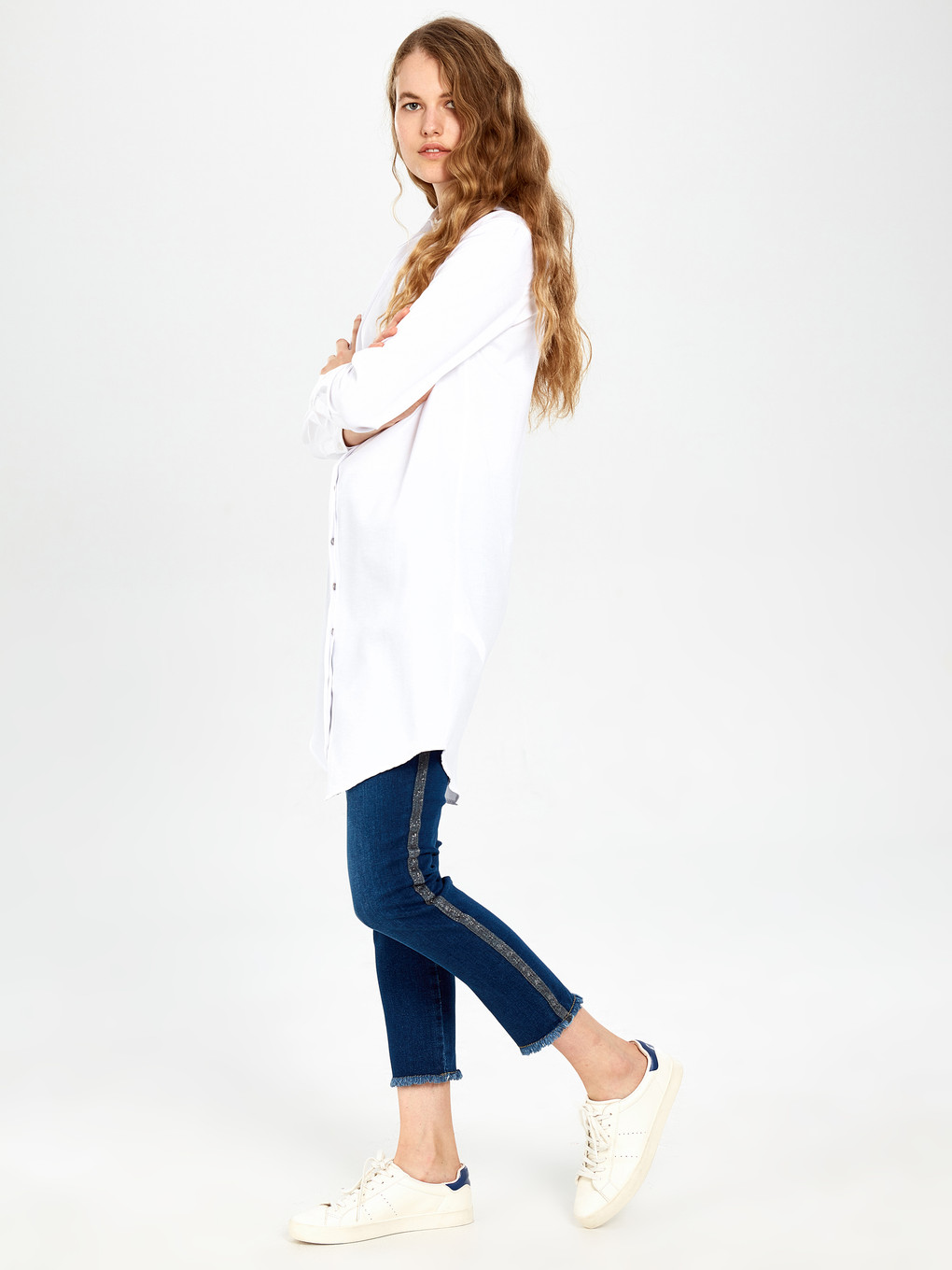 Orta İndigo Rodeo Jean Pantolon-1