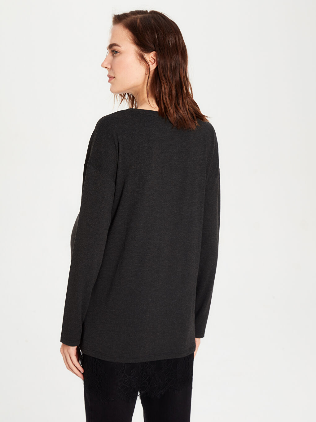 Lace Detailed Maternity Tunic-2