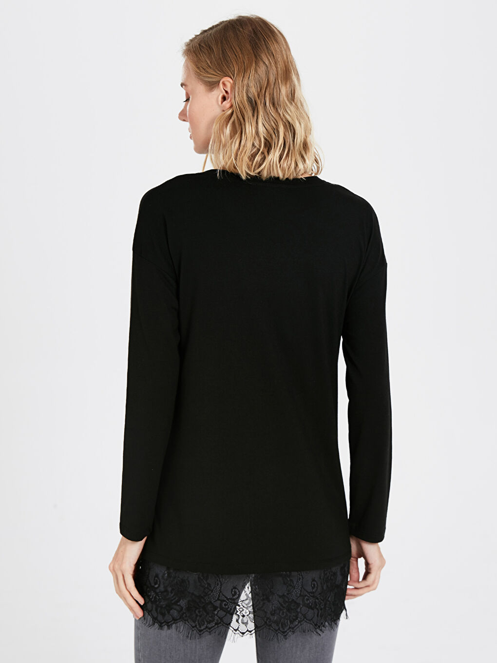 Lace Detailed Maternity Tunic-2