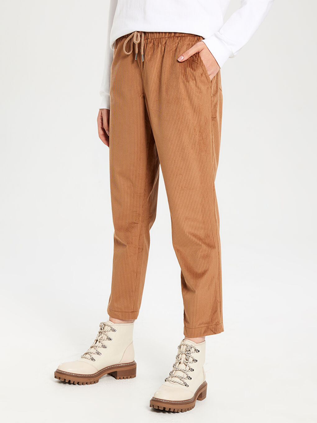 Kahverengi Oversize Kadın Ceket-5