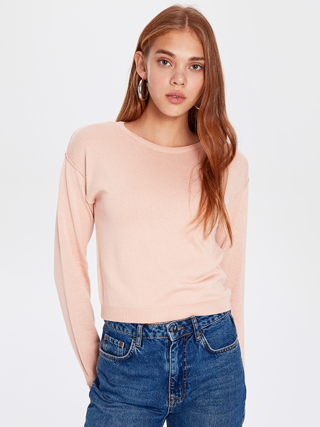 Crew Neck Long Sleeve Women's Sweater
