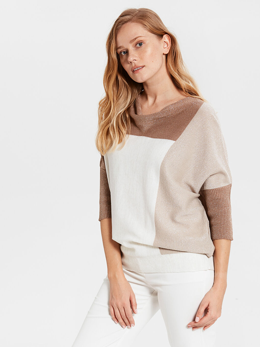 LCWAIKIKI Classic Flowy Collar Women's Sweater -9WV975Z8-DCY