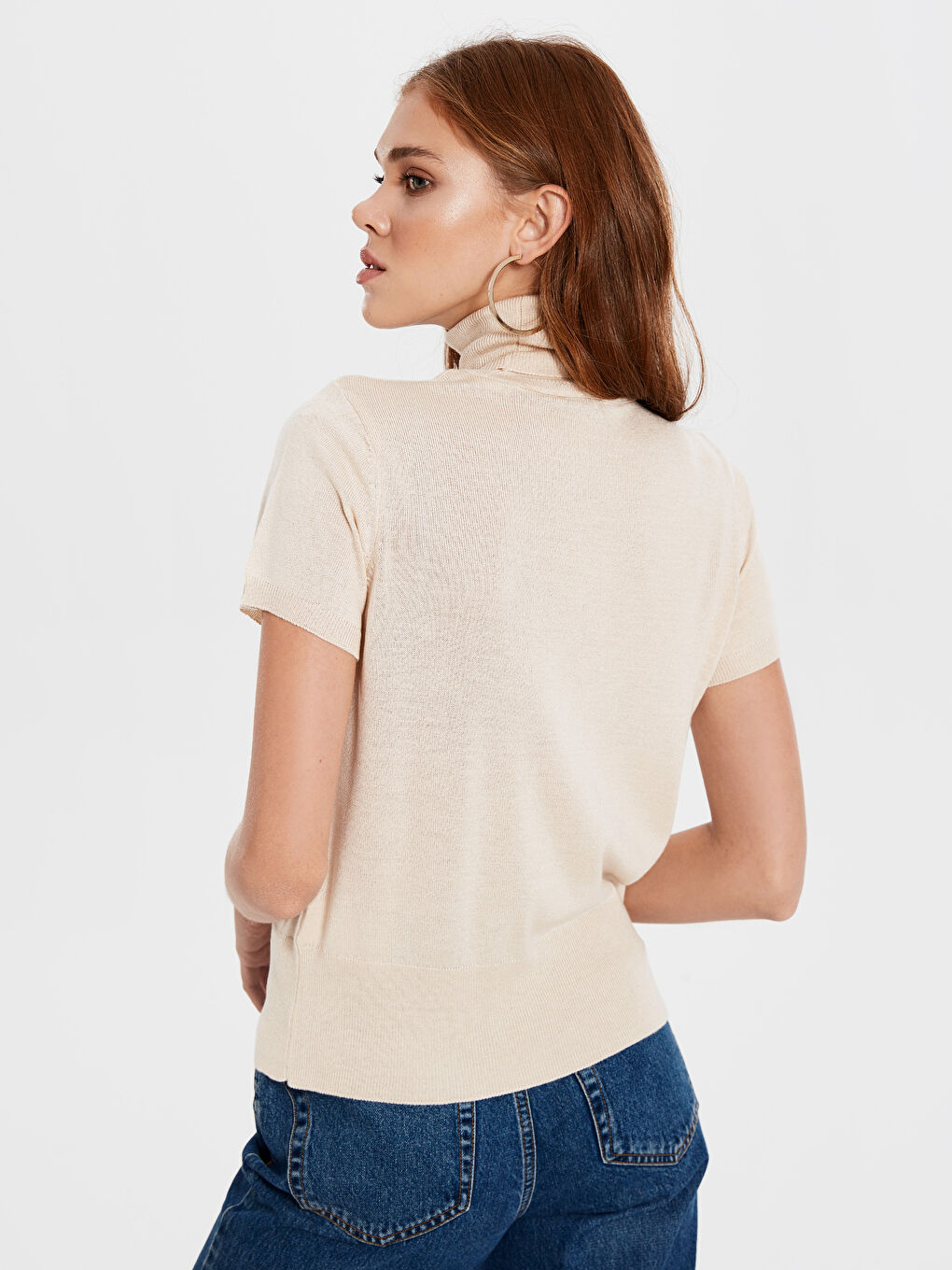 Turtleneck Women's Knitwear Sweater-3