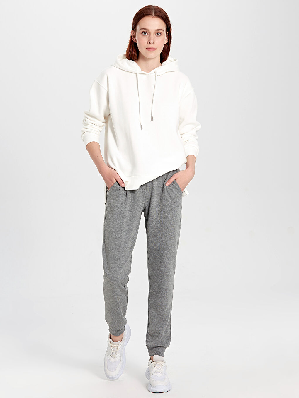 Woman GREY Sweatpants-1