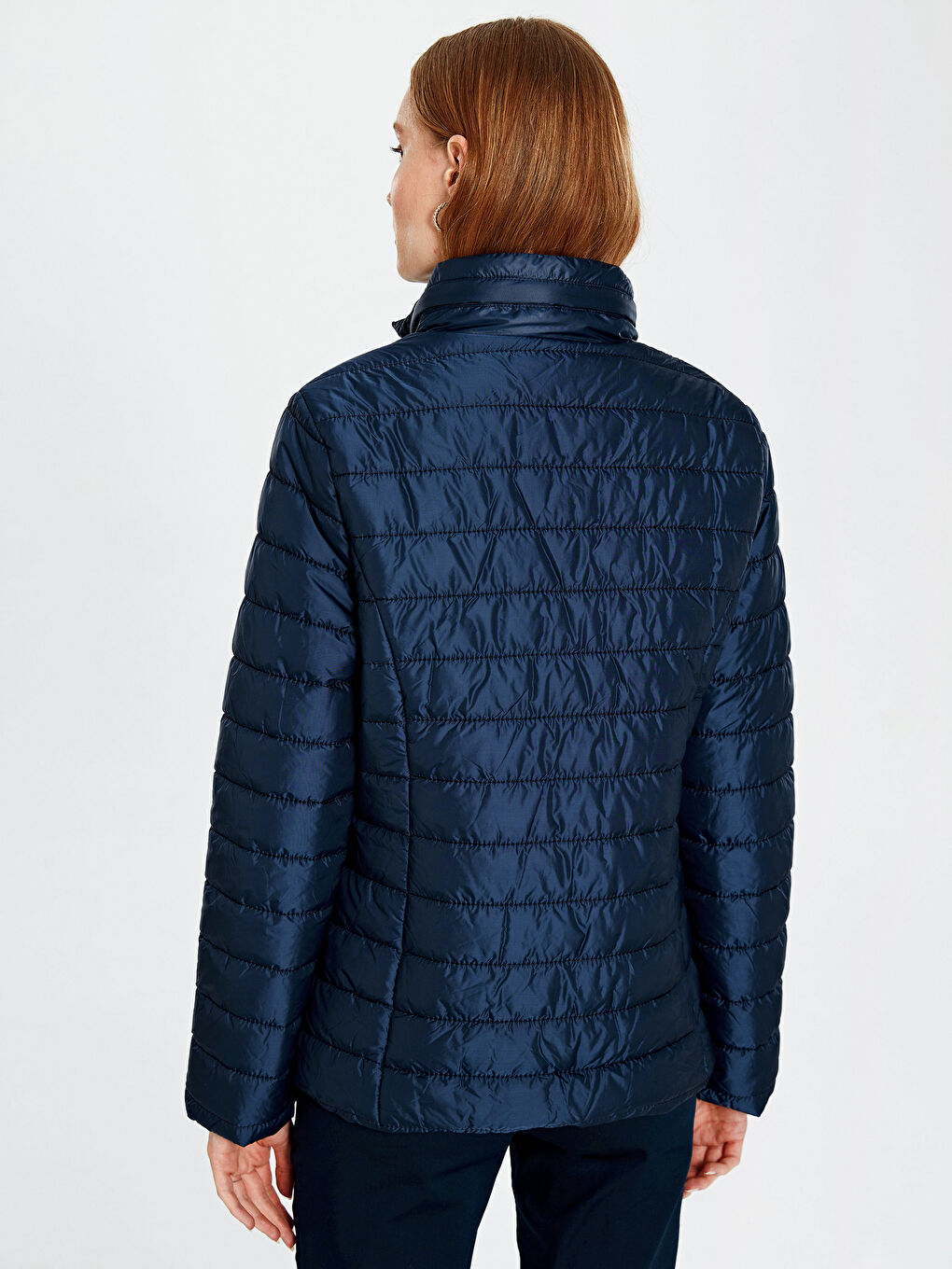 Lacivert Şişme Mont-3