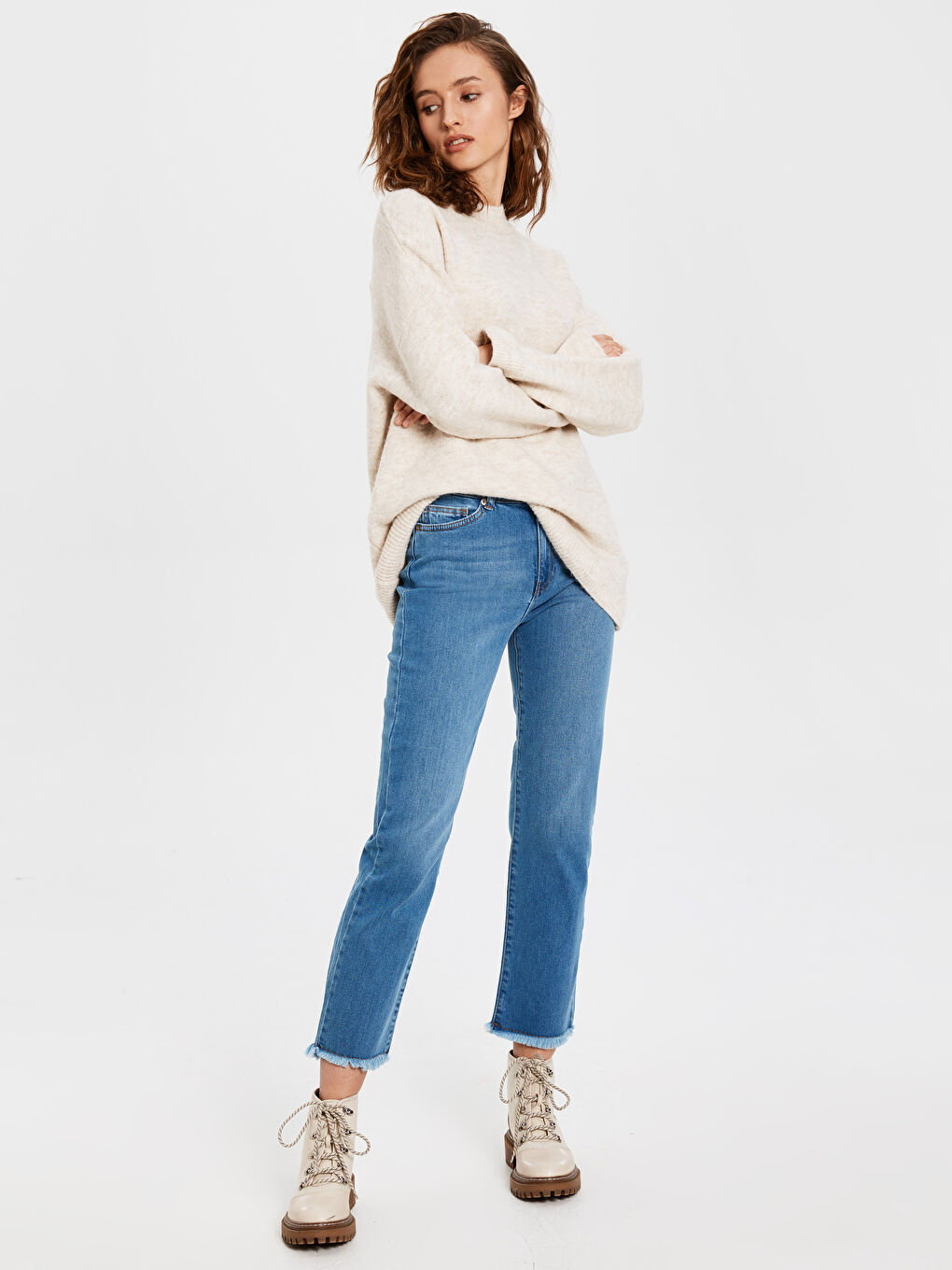 Orta İndigo Rodeo Jean Pantolon