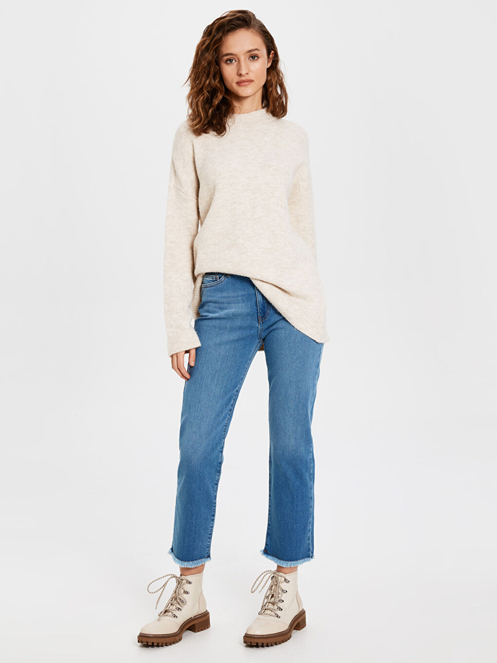 Orta İndigo Rodeo Jean Pantolon-4