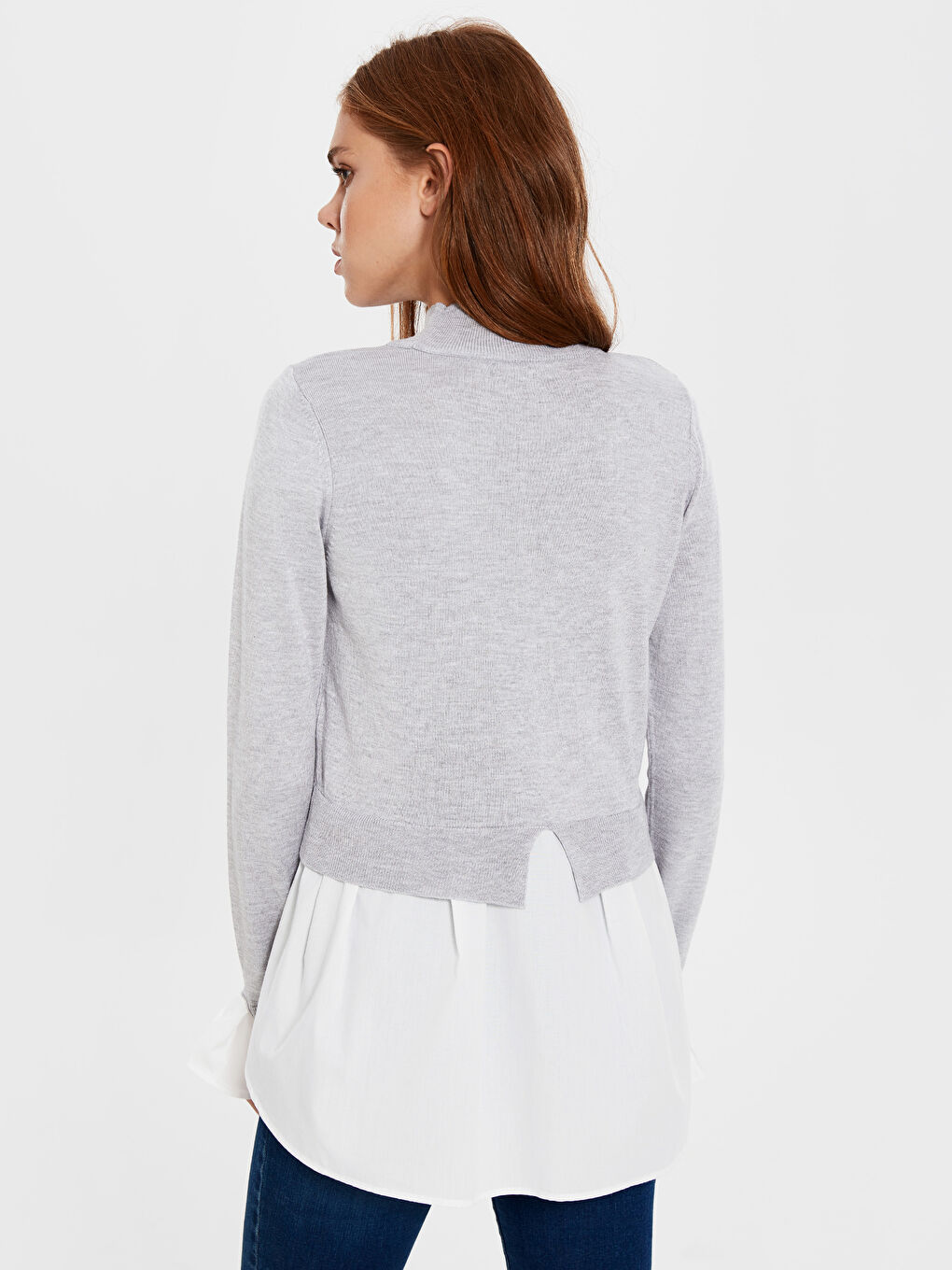 LCW Vision Crew Neck Long Sleeve Women's Tunic -9WA152Z8-D5P