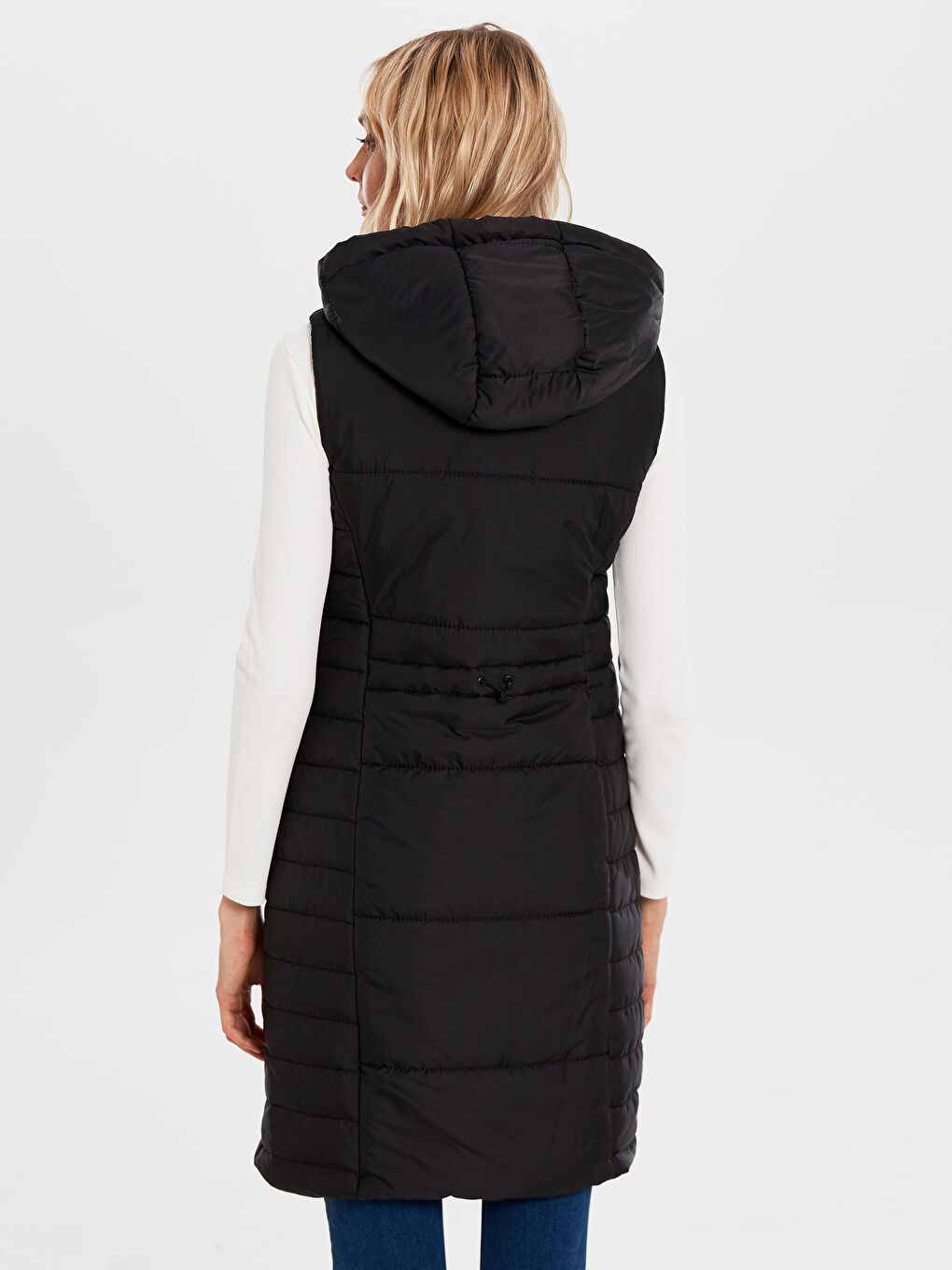 Puffer Vest with Hood-3