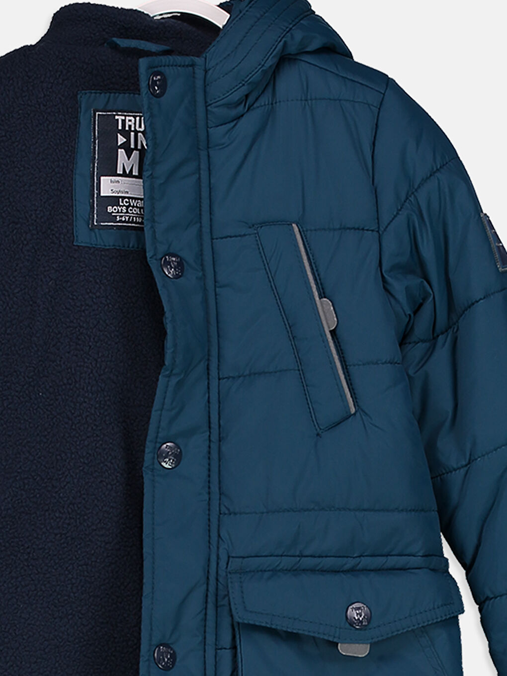 Boy PETROL Puffer Coat-2