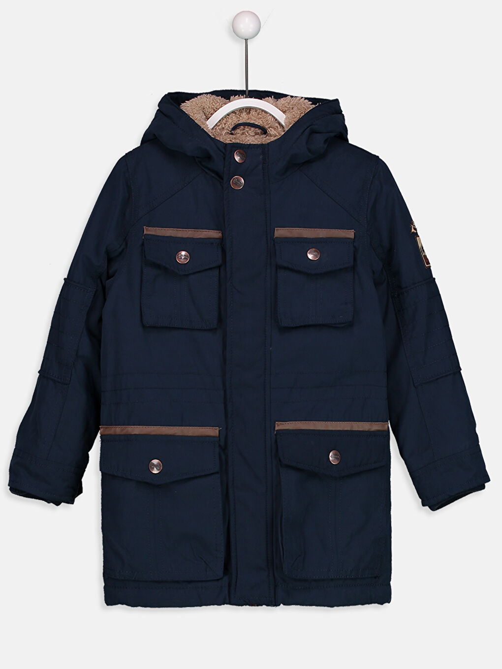 Koyu Lacivert Şişme Mont