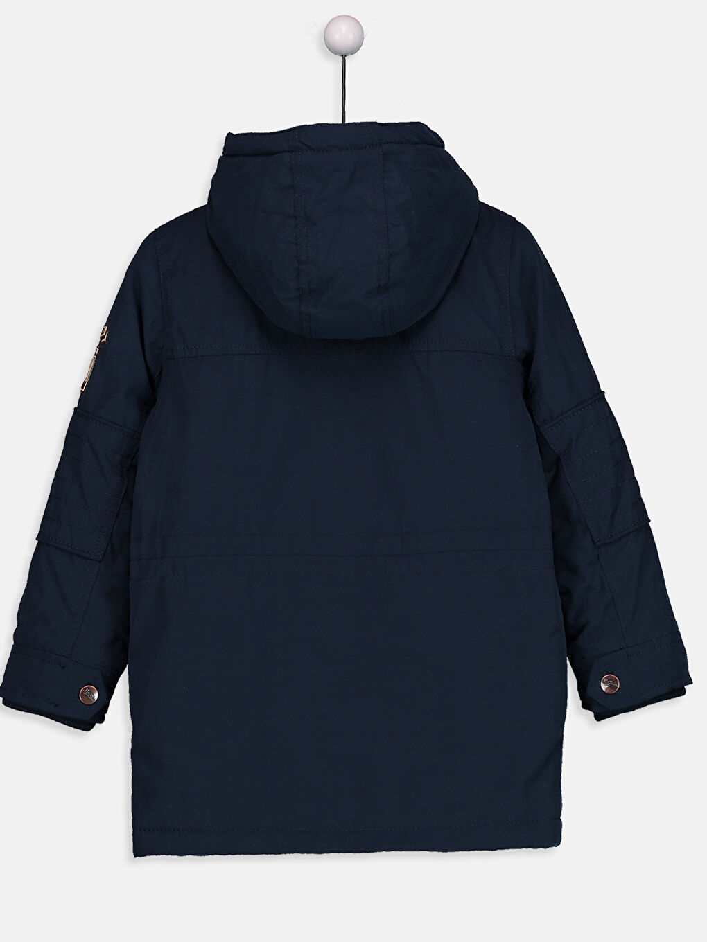 Koyu Lacivert Şişme Mont-1