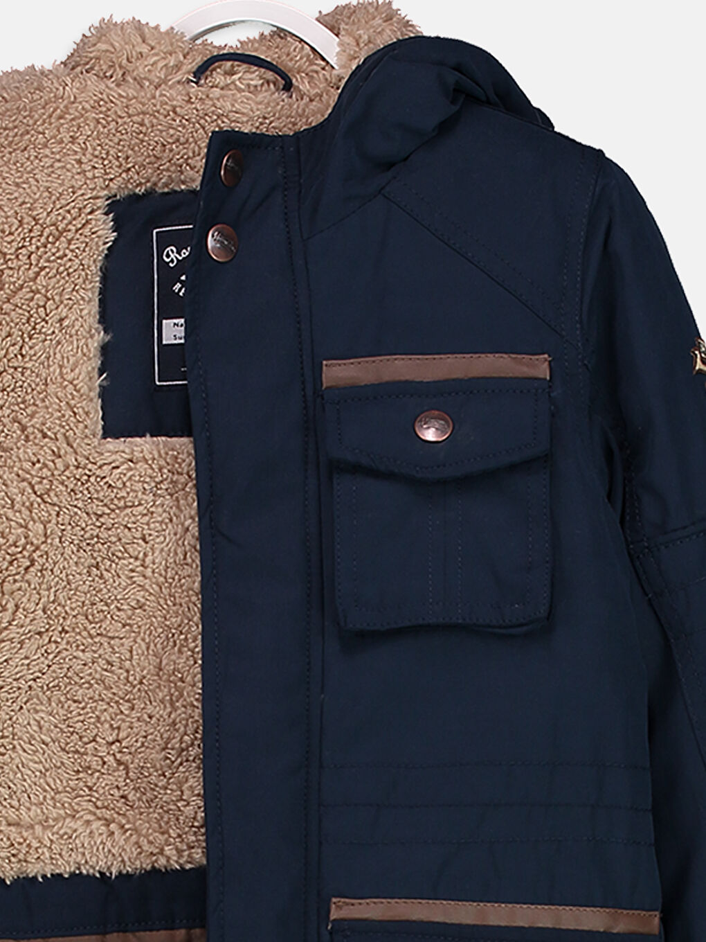 Koyu Lacivert Şişme Mont-2