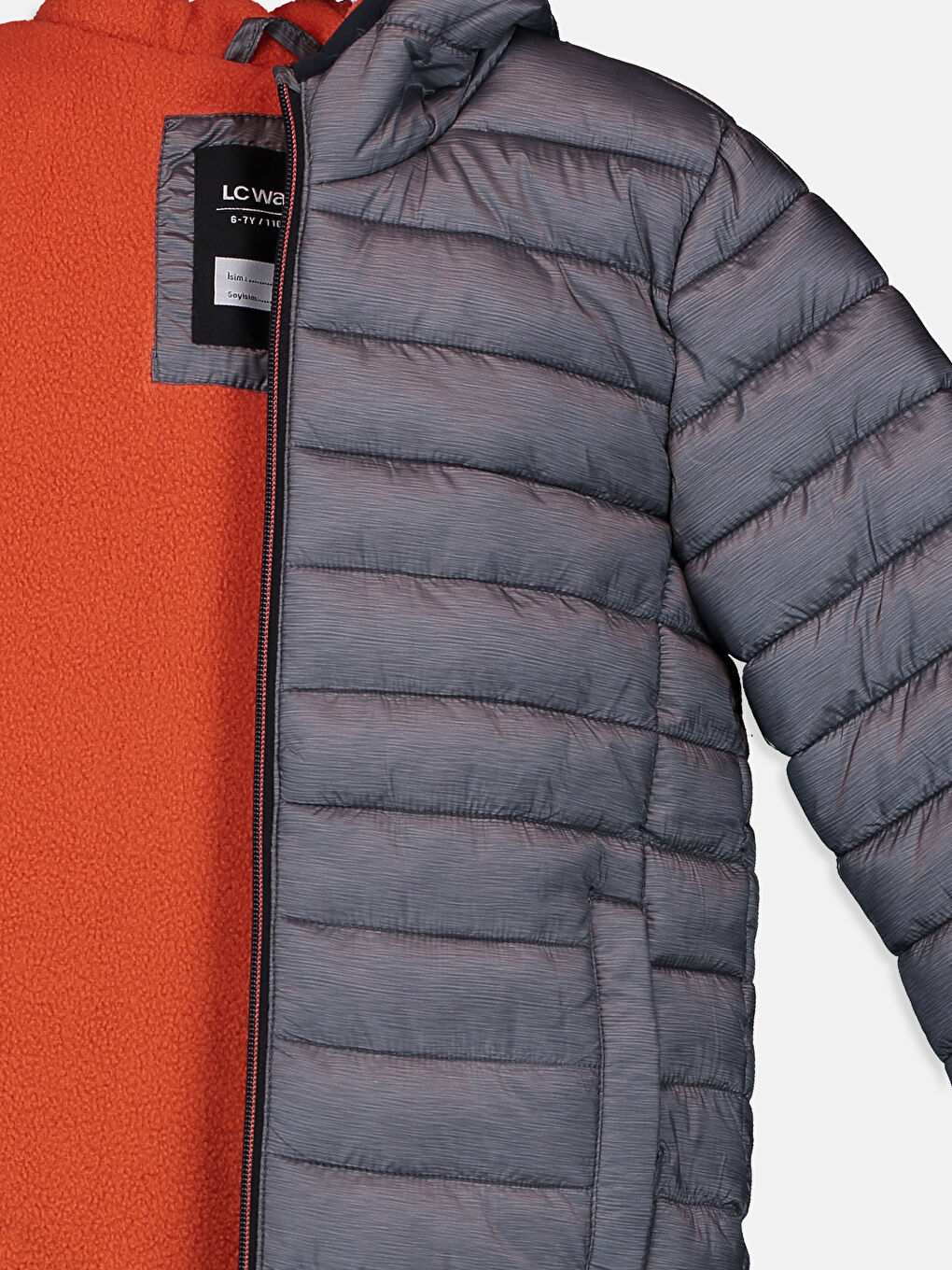 Boy GREY Puffer Coat-2