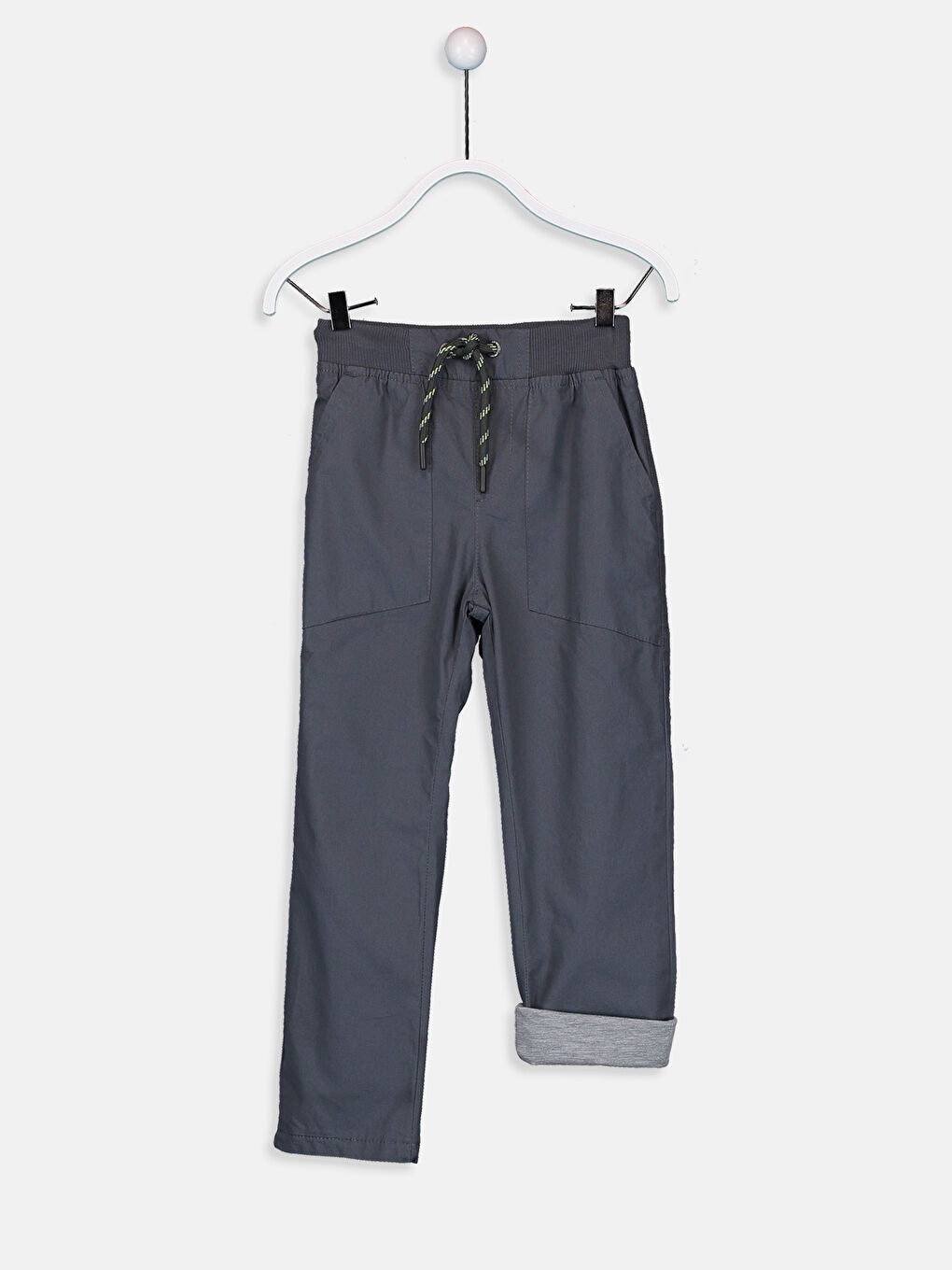 Boy's Elastic Waist Cotton Trousers