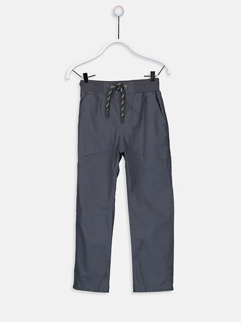 Boy's Elastic Waist Cotton Trousers-1