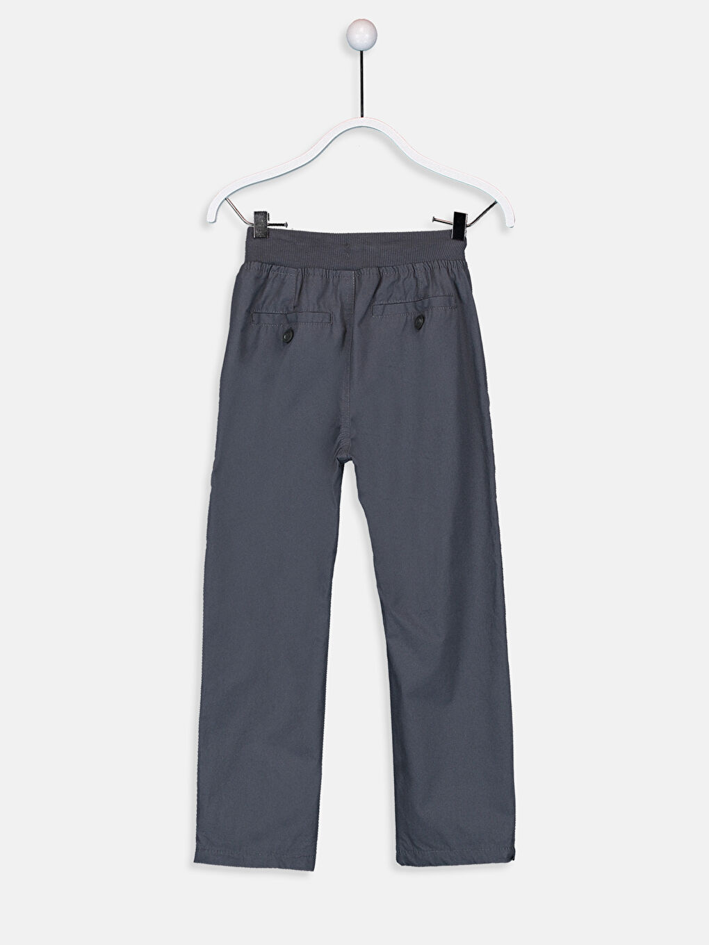 Boy's Elastic Waist Cotton Trousers-2
