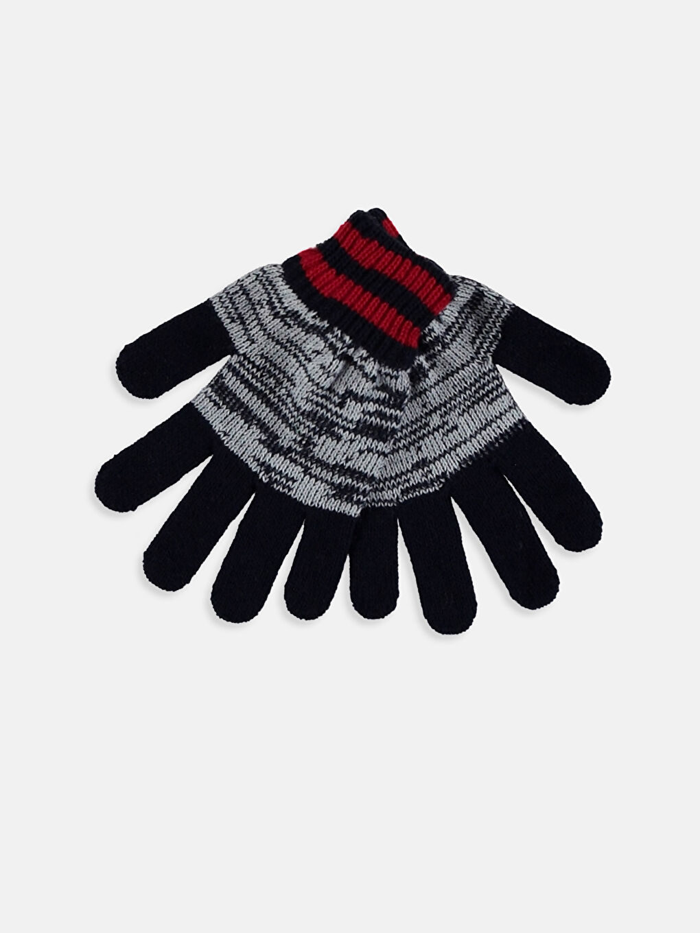 Унисекс Морско-Синьо Комплект шал & шапка & ръкавици-6