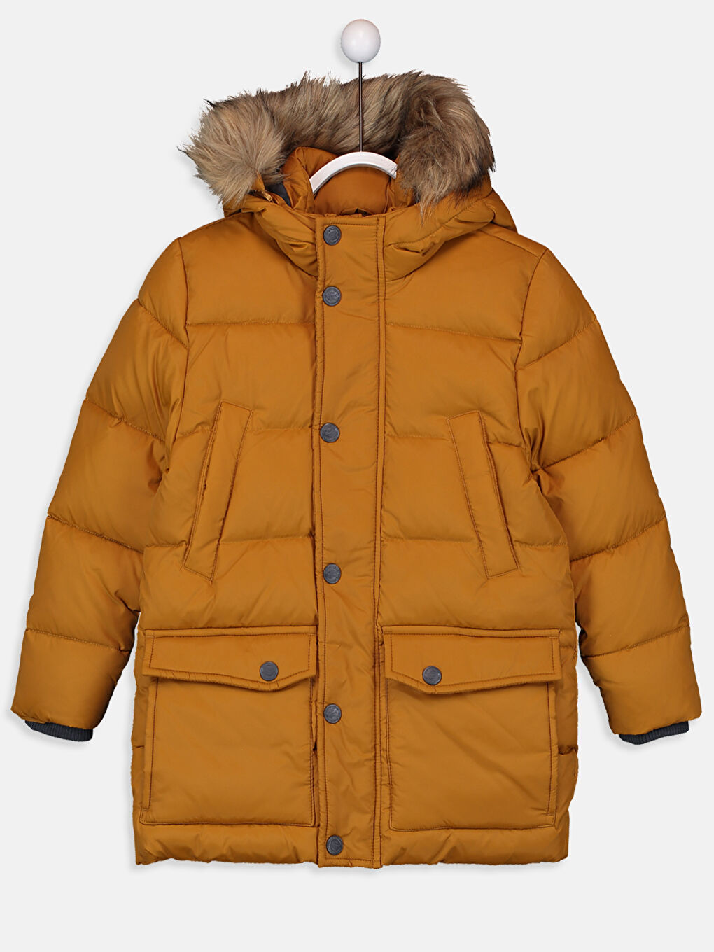 Ұлдар сары Пуховик пальто