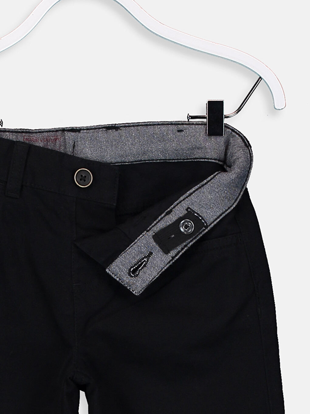 Siyah Basic Gabardin Erkek Çocuk Pantolon-2