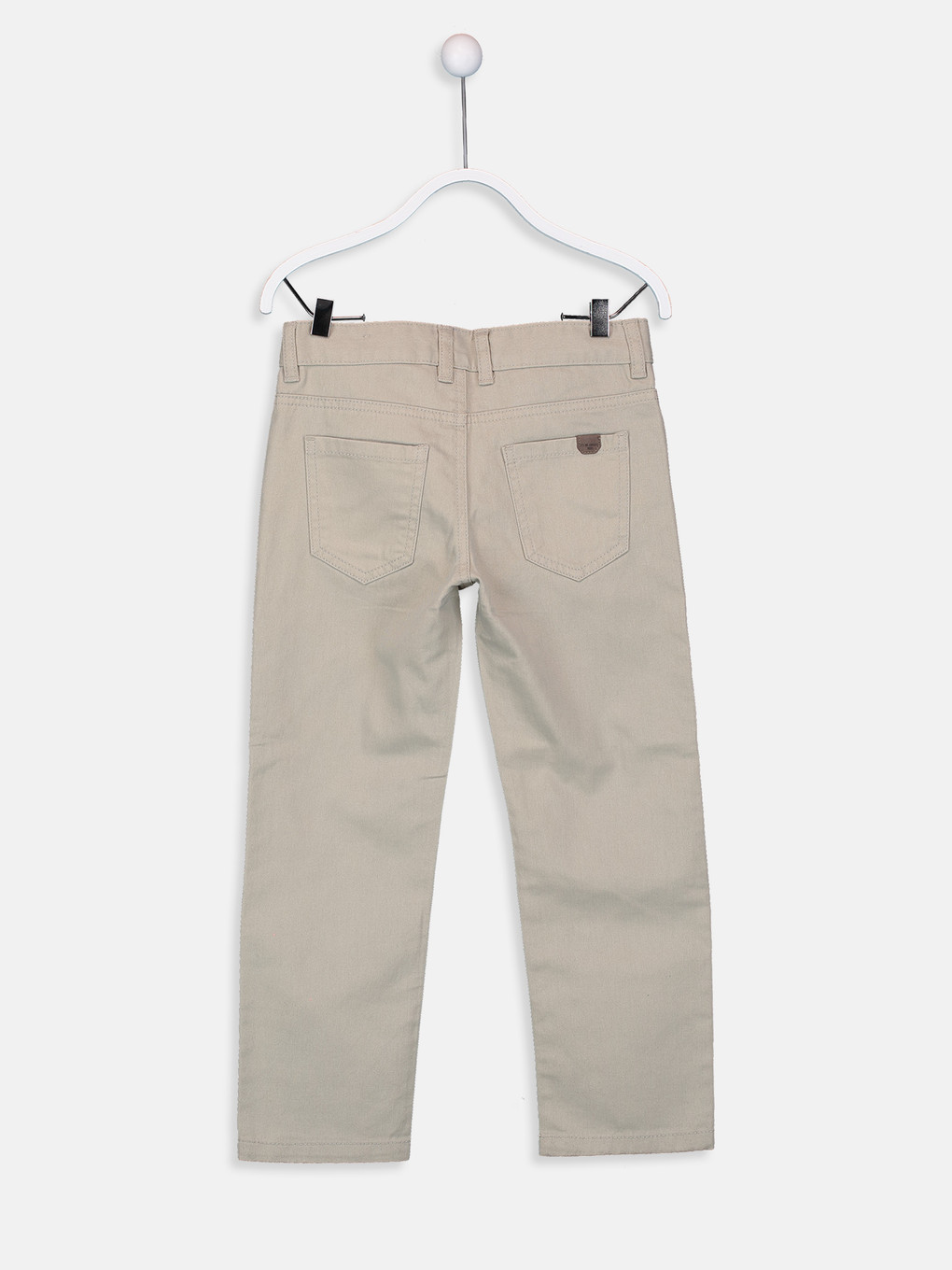 Bej Basic Gabardin Erkek Çocuk Pantolon-1