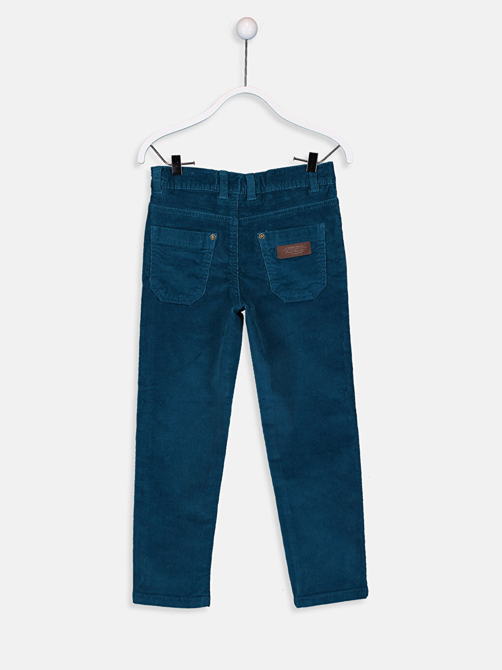 Petrol Skinny Kadife Erkek Çocuk Pantolon-1