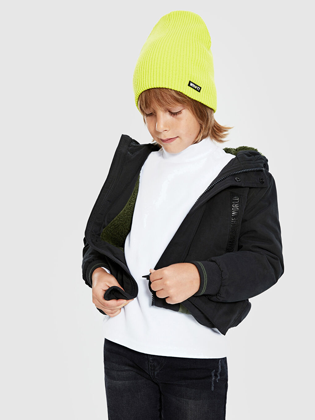 Antrasit Şişme Mont