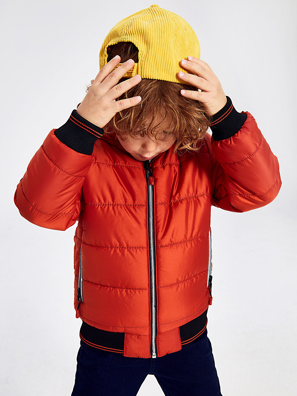 Manteau bouffant ORANGE Garçon