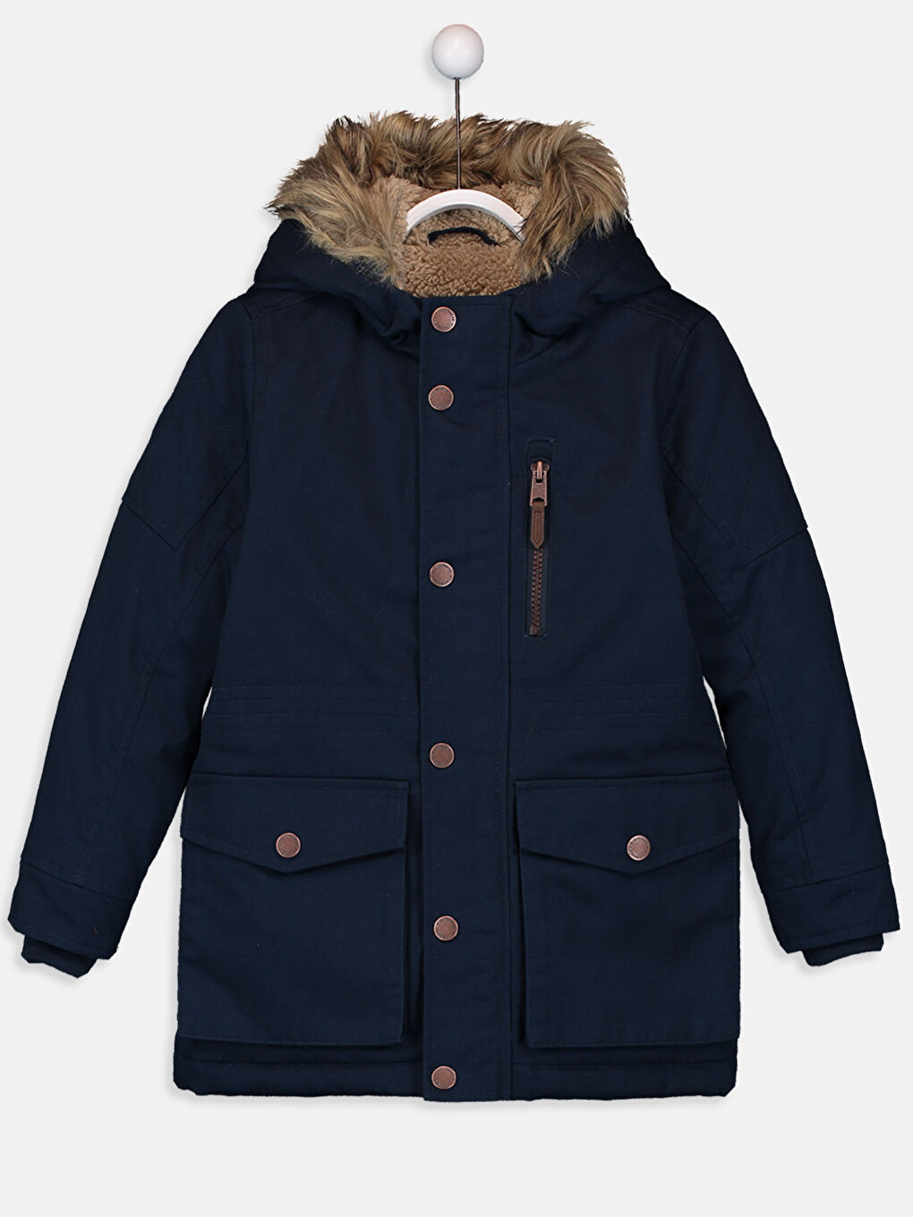 معطف سميك أزرق ولد