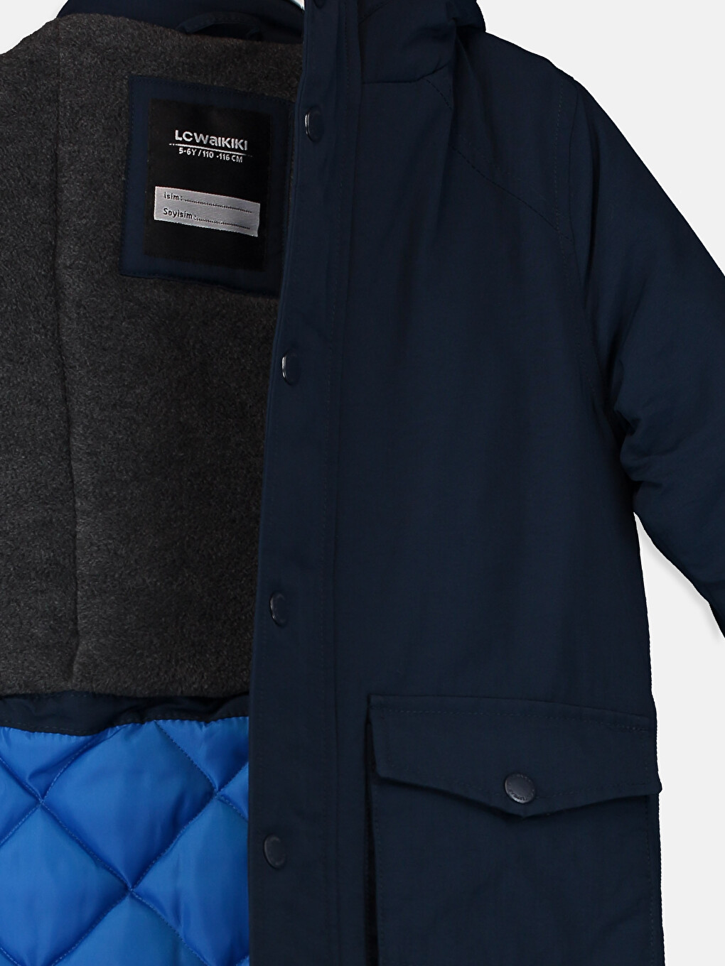Boy Navy Puffer Coat-2