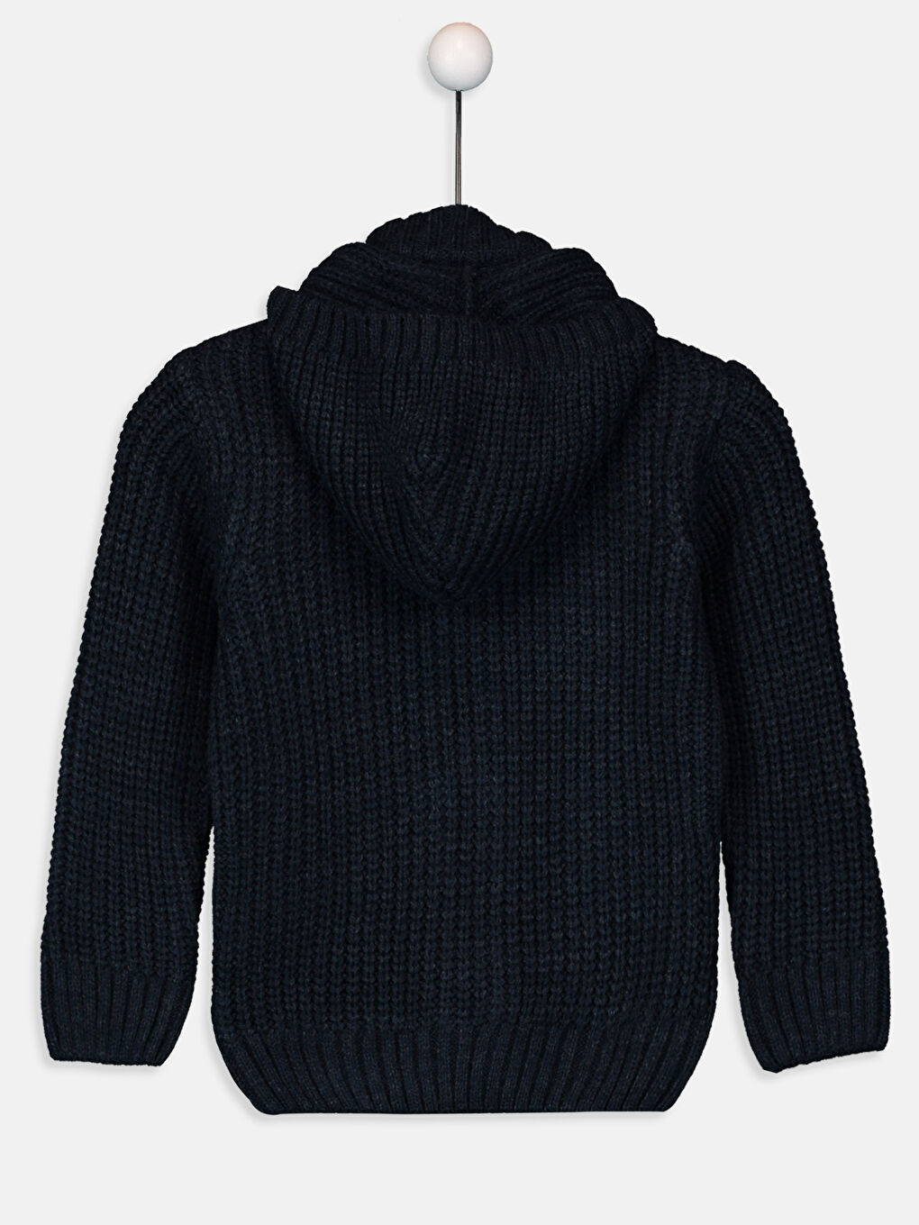 Lacivert Kapüşonlu Erkek Çocuk Hırka-1