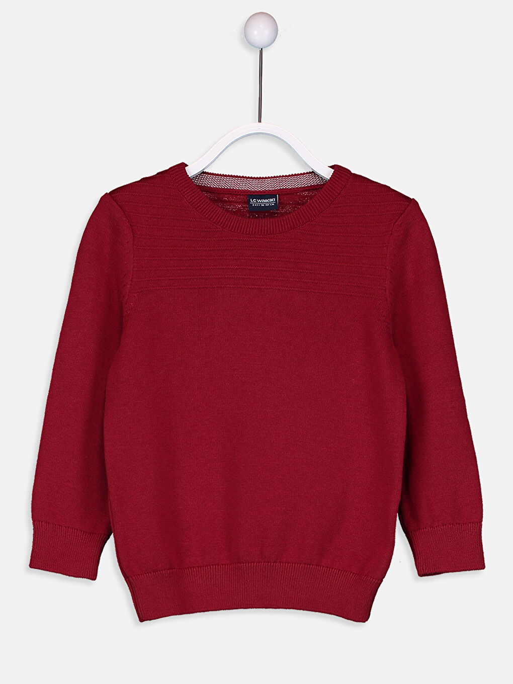 Kırmızı Bisiklet Yaka Erkek Çocuk Kazak